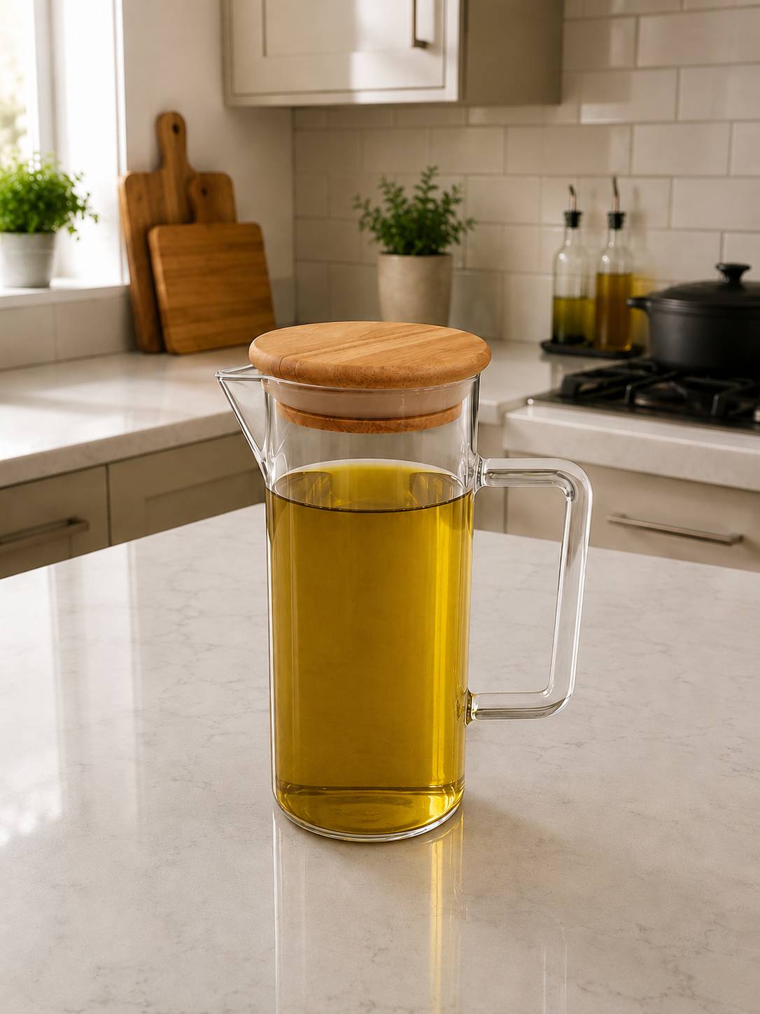 روغن‌ریز پیرکس درب بامبو