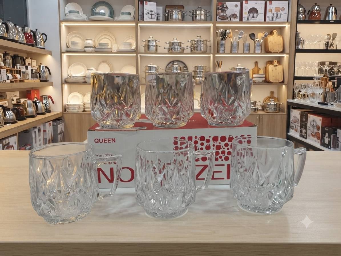 نیم لیوان زنگان مدل کویین(نوری)