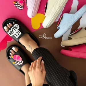 دمپایی طرح بستنی